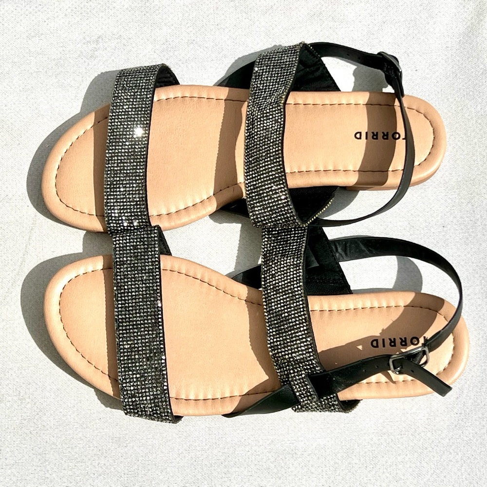 Torrid - Strappy Rhinestone Sandals - Picture 3 of 4